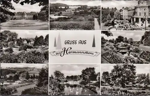 Gruss aus Bad Hermannsborn, Mehrbild, gelaufen 1961