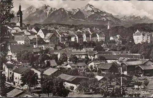 Traunstein, Stadtansicht, gelaufen 1964