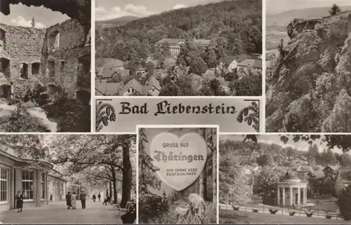 Bad Liebenstein, Mehbildkarte, gelaufen 1959
