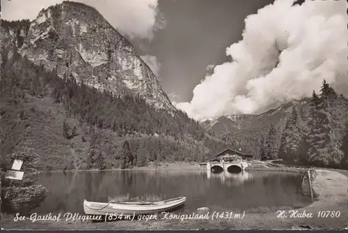 Garmisch-Partenkirchen, See Gasthof Pflegersee, gelaufen 1958