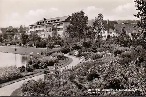 Bad Meinberg, Neuer Kurpark am See, gelaufen 1959