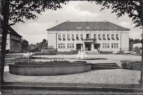 Bad Driburg, Blick auf das Rathaus, gelaufen 1959