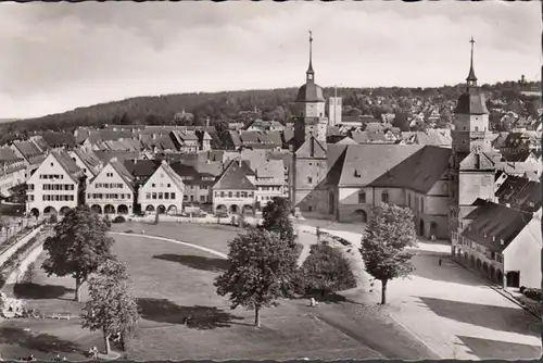 Freudenstadt, Stadtansicht, gelaufen 1957