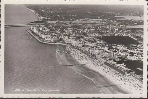 Ostende, Vue générale, Photographie Aérienne, ungelaufen