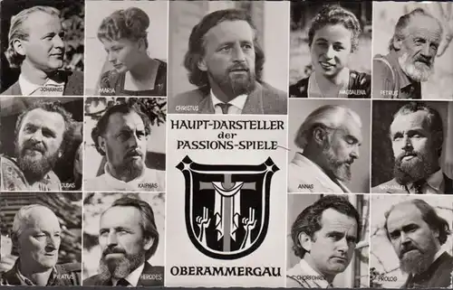 Oberammergau, Hauptdarsteller der Passions-Spiele, ungelaufen