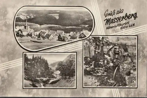 Gruß aus Masserberg, Mehrbild, gelaufen 197?