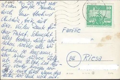 Gruß aus Masserberg, Mehrbild, gelaufen 197?