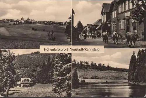 Neustadt/ Rennsteig, Mehrbild, gelaufen 1962