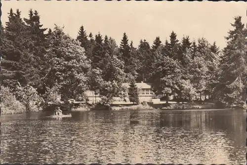 Frauenwald, Ilmenau, Cafe Lenkgrund, gelaufen 1962