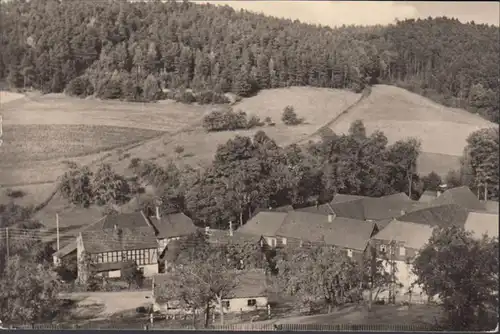 Renthendorf, Blick auf das untere Dorf, gelaufen 1966