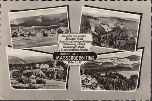 Masserberg, Stadtansichten, Mehrbild, gelaufen 1967