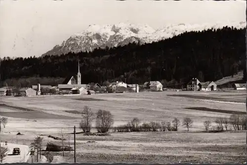 Oberteisendorf mit Untersberg, gelaufen 1964