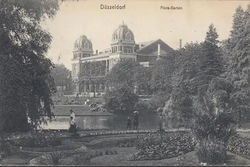 Düsseldorf, Flora- Garten, gelaufen 1911