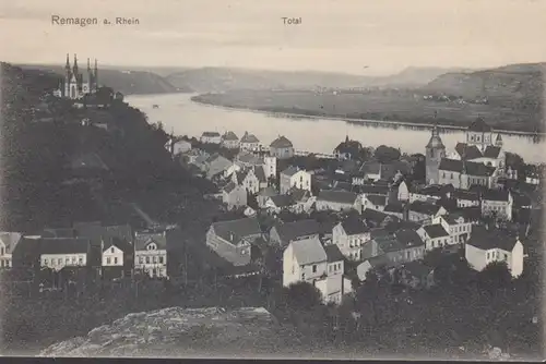 Remagen, Totalansicht, Stadtansicht, ungelaufen