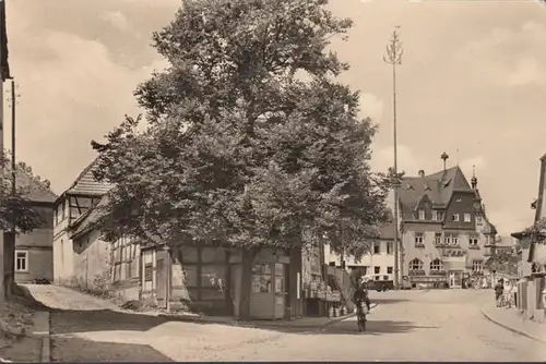 Bad Klosterlausnitz, Blick zum Rathaus, gelaufen 1960