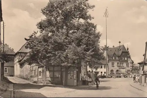 Bad Klosterlausnitz, vue sur la mairie, couru 1960