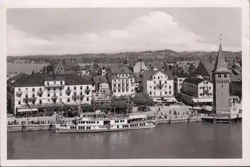 Lindau am Bodensee, Am Hafen, ungelaufen- datiert 1951