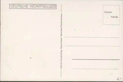 Garmisch mit Wettersteingebirge, ungelaufen