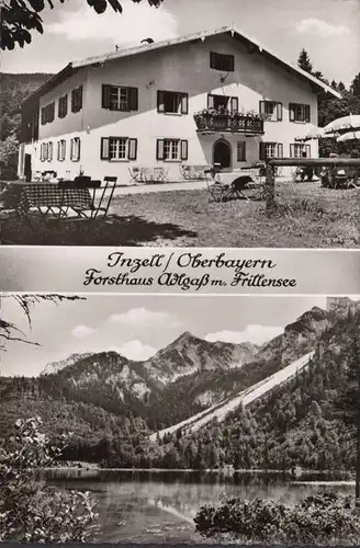Inzell, Forsthaus Adlgaß mit Frillensee, gelaufen 1961