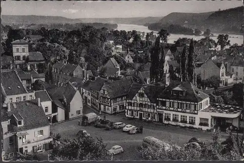 Rhöndorf, Blick auf Nonnenwerth und Rolandsbogen, gelaufen 1962