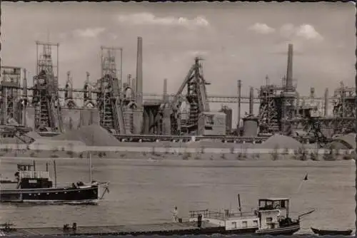 Duisburg, Blick auf Hüttenwerk Rheinhausen, ungelaufen