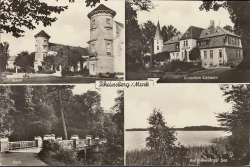 Rheinsberg, Schloß, Kinderheim, Park, Rheinsberger See, ungelaufen