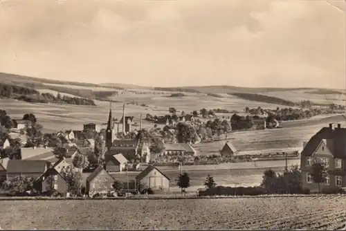 Dorfchemnitz, Zwönitztal von Norden aus, gelaufen 1960