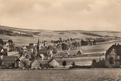 Villagechemnitz, vallée de Zwönitz, courut du nord en 1960