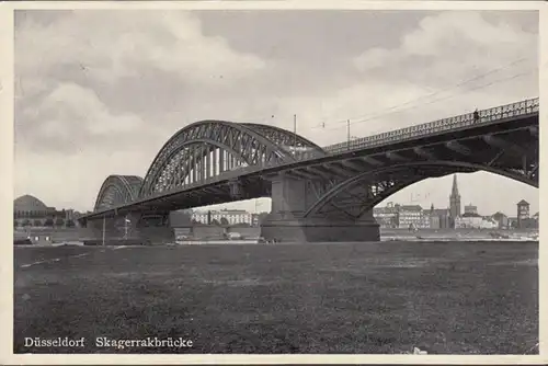 Düsseldorf, Skagerrakbrücke, gelaufen 1936