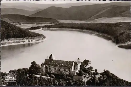 Château de Waldeck, photo aérienne, incurvée