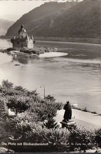 Kaub, hôtel de tour et monument à fleur, couru en 1957