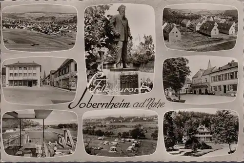 Bad Sobernheim, Stadtansichten, Schwimmbad, Zeltplatz, gelaufen 1959