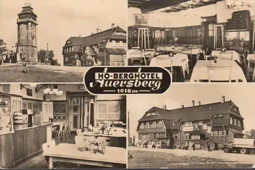 Wildenthal, Berghotel Auersberg, Mehrbild, gelaufen 1965