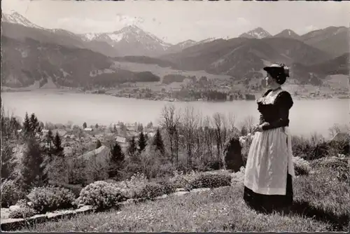 Tegernsee mit Hirschberg und Kampen, gelaufen 1963