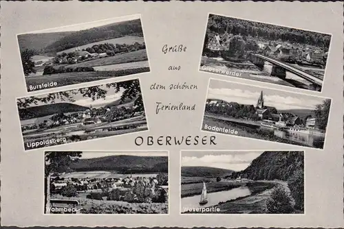 Grüße aus dem schönen Ferienland Oberweser, ungelaufen