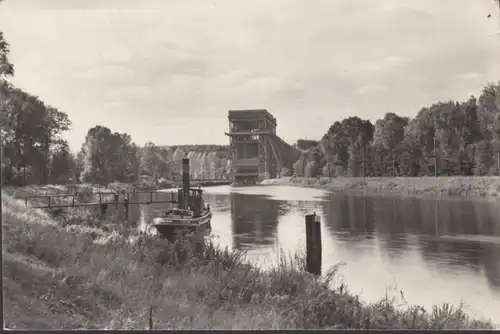 Niederfinow, Blick zum Schiffshebewerk, gelaufen 1961