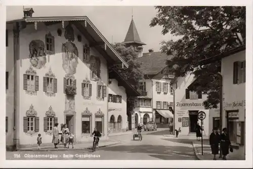Oberammergau, Beim Geroldhaus, Zigarrenhaus, Uhren Hentschel, ungelaufen