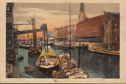 Duisburg, port, inachevé- date 1923