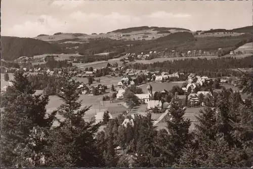 Hinterzarten, Blick vom Scheibenfelsen, gelaufen 1960