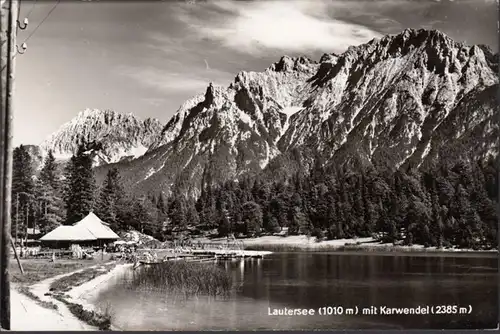 Mittenwald, Lautersee avec Karwendel, incurvée