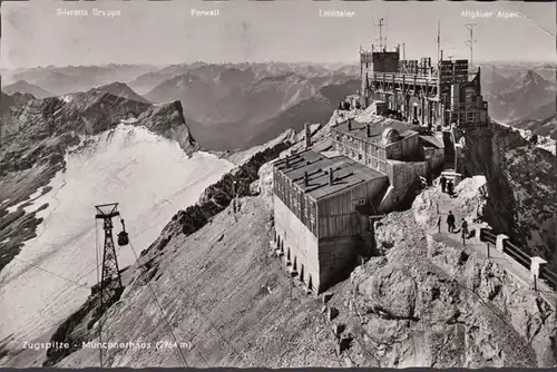 Zugspitze, Münchnerhaus, gelaufen 1955