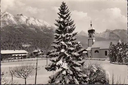 Krün mit Seinsköpfen und Karwendel, gelaufen