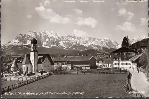 Wallgau gegen Wettersteingebirge, gelaufen 1959