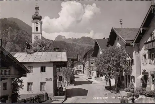 Oberaudorf, Marienplatz avec Brünnstein, couru en 1958