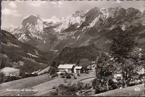 Ramsau bei Berchtesgaden, Thomanhof mit Reiteralpe, gelaufen 1961