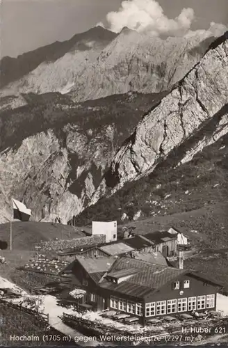 Haut-alm contre le sommet de la pierre météo, couru en 1962