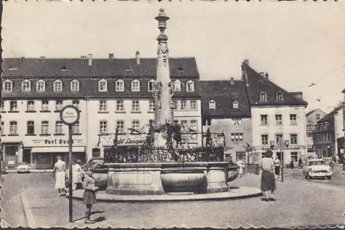 Saarbrücken, St. Johanner Markt, gelaufen 195?
