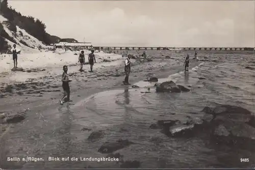 Sellin auf Rügen, Blick auf die Landungsbrücke, ungelaufen