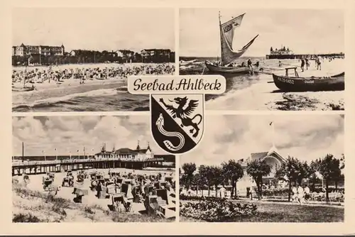 Seebad Ahlbeck, Strandansichten, gelaufen 1962