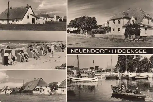 Neuendorf Hiddensee, Mehrbild, gelaufen 1970